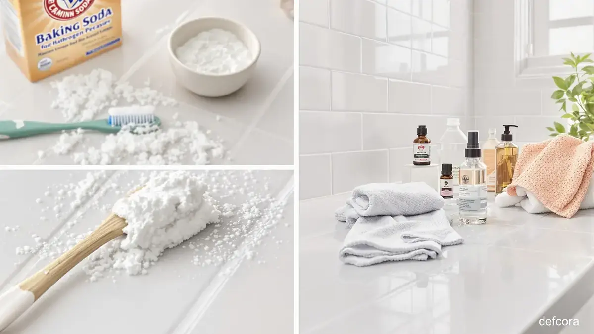 Entdecken Sie, wie Sie Ihre Badezimmerfugen ohne Essig oder Bleichmittel zum Glänzen bringen